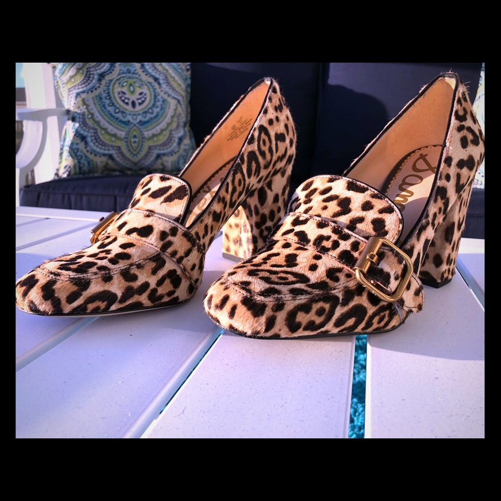 Sam Edelman leopard pumps. Excellent condition.